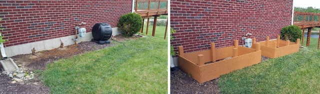 Raised Beds Before and After